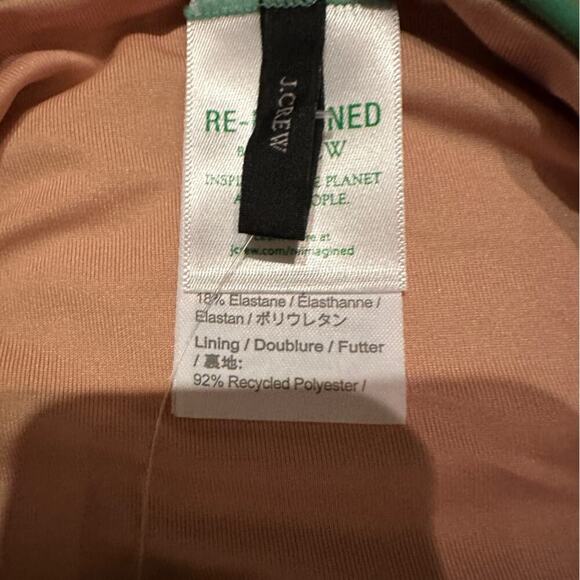 J. Crew High-Rise Bikini Swim Bottom in Teal Sz S NEW - Picture 4 of 6